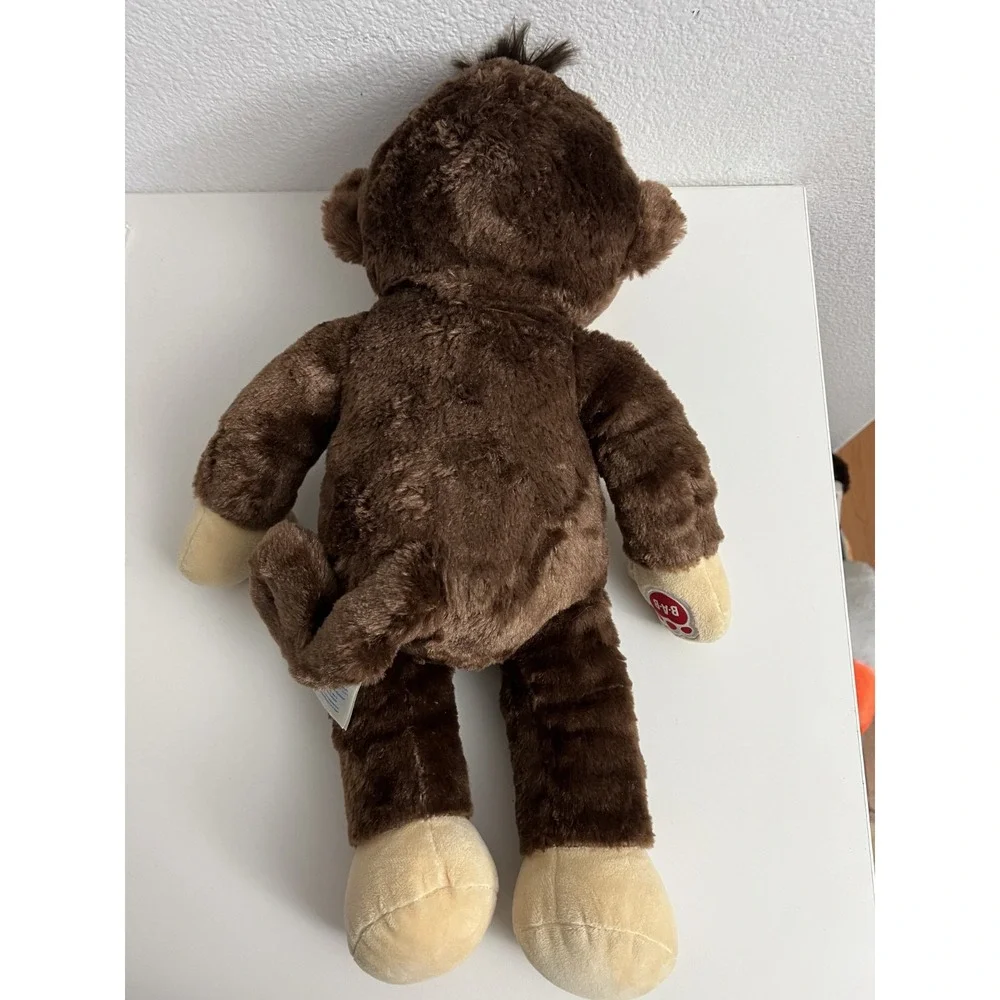 Build-A-Bear BAB Brown Eyes Monkey Plush - Fuzzy Brown -‎ 18